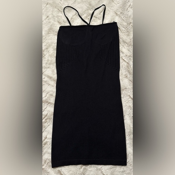 Zara Dresses & Skirts - Zara Knit Fitted Mini Ribbed Dress Limitless Contour Collection Medium/Large